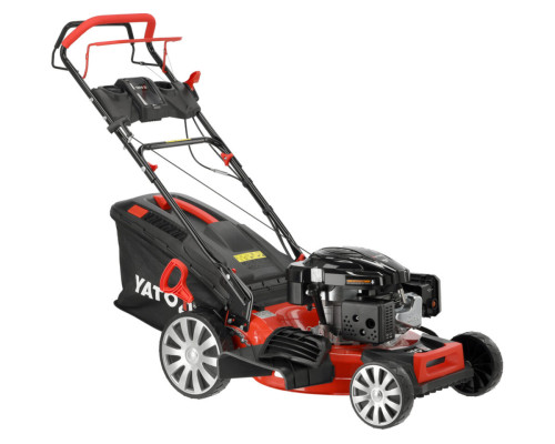 Газонокосилка бензиновая YATO с приводом: 3,5кВт, ширина резки: Ø= 53 см, травосборник- 62л