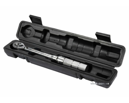 Ключ динамометрический YATO: квадрат 1/4", F=2.5-20 Нм, L=240-250 мм в футляре [16]