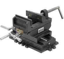 Тиски машинные вертикально-горизонтально направляющие YATO, губки b= 100 мм, развод губ- 80 мм [1]