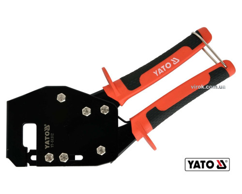 Кліщі для з'єднання металевих профілів t≤ 0.8 мм YATO : L= 260 мм [6/24]