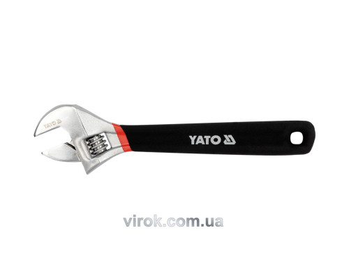Ключ розвідний YATO : L= 300 мм. гумова ручка [6/24/864]