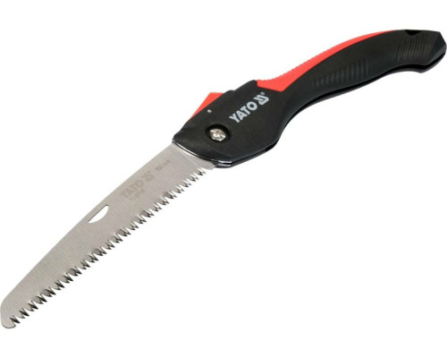 Ножівка до гілок складана YATO; лезо l= 180 мм, 7 зубів/1", t= 1,4 мм [12]