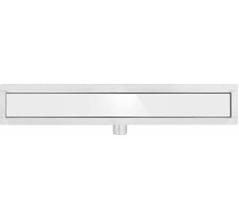 Трап напольный из нержавеющей стали FALA WET-DRY WHITE GLASS; 70х 7х 2 см, сифон-52 мм [6]