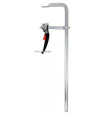 Струбцина з важільним затискачем, стальна, тип "F" YATO; l= 600 мм, h= 120 мм [2/4]