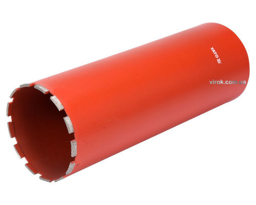 Сверло корончатое по камню, бетону YATO: Ø152 мм, l=430 мм, с алмазн. кромками, хвостовик- М32 [2]