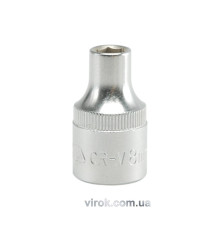 Головка торцева 6-гранна YATO : квадрат 1/2", М= 8 мм, L= 38 мм [12/120/240]