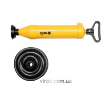 Помпа ручная для прочистки канализационных труб с насадками VOREL Ø= 65, 155 мм [24/144]