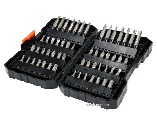 Насадки викруткові STHOR Cr-V, з 6-гран. хвостов.- 1/4", l= 25 мм, наб. 56 елем. [8/16]