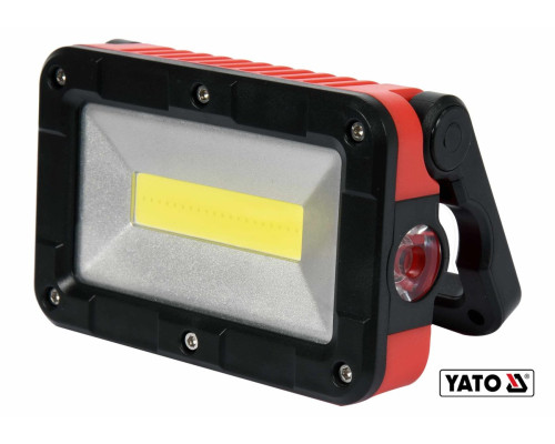 Прожектор з COB-діодним випромінювачем, переносний YATO : 3.7В 2Агод, 5Вт, 300 lm, 5 режимів +магніт