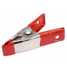 Струбцина пружинна- "прищіпка", металева YATO : L= 50 мм, роб. висота/глиб.- 20/20 мм [500]