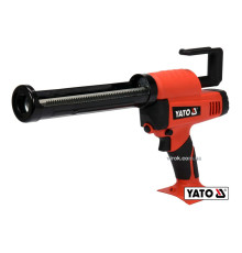 Пістолет для клеїв і герметиків акумул.YATO: Li-Ion 18В,для тюбів l=225мм,0.5-8мм/с(БЕЗ АКУМУЛЯТОРА)