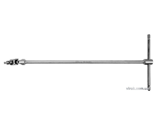 Ключ Т-образный с карданом YATO к торцевым головкам с квадратом 3/8", 180 х 450 мм [10/40]