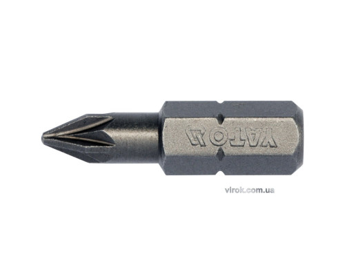 Насадка викруткова YATO : "Pozidriv" PZ1 х 25 мм. HEX 1/4". 10 (Уп/Шт.) [20/100]