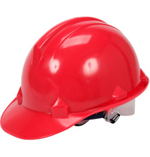 Каска для захисту голови VOREL червона з матеріалу HDPE [30]
