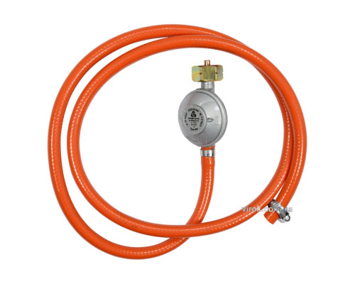 Шланг з редуктором газовий VOREL до побутових газових балонів; l= 1,5 м [16/576]