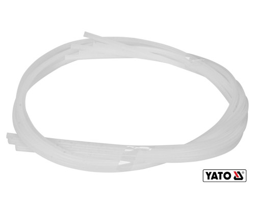 Стержні поліетиленові для зварювання/пайки пластику YATO: 2.5x5 мм, L= 1 м, при t= 300°C, 5 шт [30]