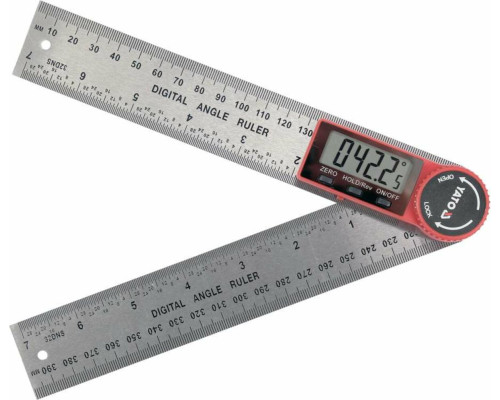 Кутомір електронний YATO; l= 200 мм, діапазон 0-360° з живленням від батарейки 3V; CR2032 [10/50]