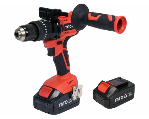 Шуруповерт-дриль безщітков. акумул. Li-Ion YATO: 2x18В, 3АГод, крутн.мом.- 75 Нм, патр Ø=1.5-13мм[3]