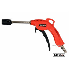 Пістолет пневматичний продувальний YATO з турбо-соплом l= 110 мм, Ø=1/4", для тиску- 0.62 МПа [25]