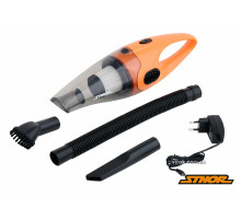 Порохотяг автомобільний акумул. STHOR: Li-Ion 7.4 В, 2АГод, 80Вт,роб.час-20хв, фільтр HEPA+сумка[20]