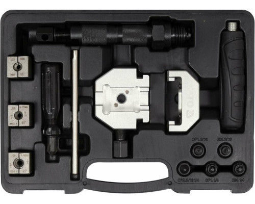 Пресс с оборудованием YATO для вальцовки тормозных и кондиционерных трубок, компл. 14 элем. [5]