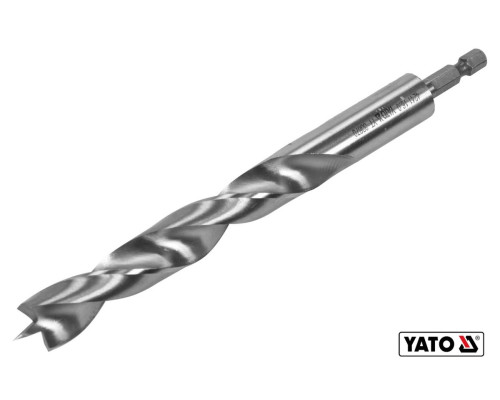 Сверло по дереву YATO: Ø16 x 100/60 мм, хвостовик-HEX 1/4", HSS 4241(DW)