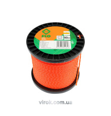 Жилка для тримера квадрат кручений FLO : 2,4 мм х 90 м (бобіна) [10/20]