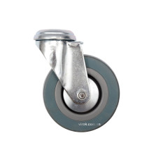 Колесо до візка Ø=50мм, b=16мм VOREL з обертовою опорою і кріпил. отвор; h=72мм, навант.- 20кг [120]