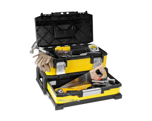 Ящик для інструменту STANLEY професійний 2-секційний металопластмасовий; 20"/ 54,5х 28х 33,5 см