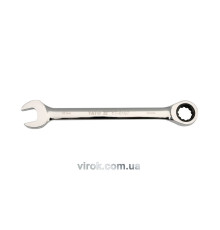 Ключ рожково-накидный YATO с трещаткой: CrV, М=32 мм, L=420 мм 72T [6/24]