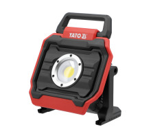 Прожектор переносний COB-діодний YATO від акумул. Li-Ion 18В і ел-мережі, 6000/1800 Lm ак. 3200/1000