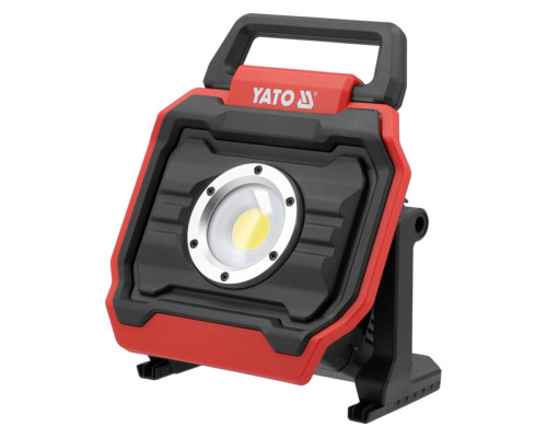Прожектор переносний COB-діодний YATO від акумул. Li-Ion 18В і ел-мережі, 6000/1800 Lm ак. 3200/1000