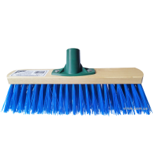 Щітка вулична промислова VIROK : 800 х 75 мм Синя (універсальна різьба+ребра жостк) термопластик