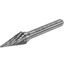 Фреза конусна загострена з карбіду вольфрама YATO, Ø= 10 мм, l= 58/10 мм, з шпинделем Ø= 6мм [40/80]