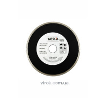 Диск алмазний суцільний YATO : Ø= 200х8,0x25,4 мм. H= 2.2 мм [10/40]