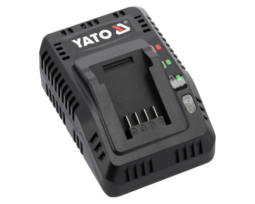 Зарядний пристрій YATO для акумуляторів Li-Ion 18 В, 2,2А від мережі 230 B [24]
