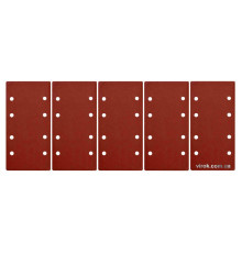 Бумага шлифовальная с липучкой YATO: 93 х 187 мм, Р120, до YT-82230, 5 шт [100]