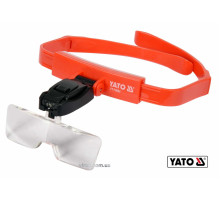 Лінза на голову з підсвіткою YATO: 2 LED, 5 шт. з кратністю: 1х, 1.5х, 2х, 2.5х, 3.5х [40]