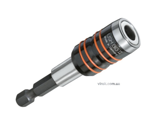 Тримач магнітний насадок викруткових USH BIGII : 1/4", L=68 мм, швидковстановлюючий (DW)