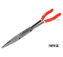 Щипцы прямые удлиненные с 2 шарнирами YATO: L=340 мм, HRC 50, Cr-V [5/50]