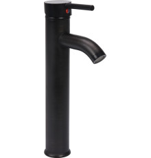 Змішувач води FALA для умивальника, високий "RETRO BLACK 2" з кульовим регулятором [12]