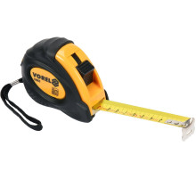 Рулетка з метричною шкалою VOREL : l= 5 м, w= 25 мм, 2 фіксатори [12/96]