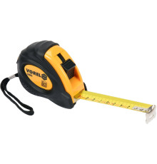 Рулетка з метричною шкалою VOREL : l= 5 м, w= 25 мм, 2 фіксатори [12/96]