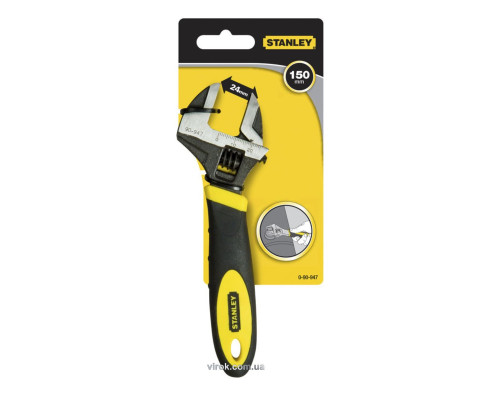 Ключ розвідний STANLEY "MaxSteel" : L= 150 мм, М ≤ 24 мм, гайковий