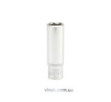 Головка торцевая 6-гранная YATO: удлиненная, квадрат 1/4", М=11 мм, L=50 мм [24/120/240]