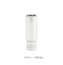 Головка торцева 6-гранна YATO : подовжена, квадрат 1/4", М= 11 мм, L= 50 мм [24/120/240]