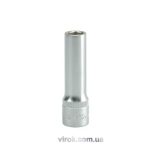 Головка торцева 6-гранна YATO : подовжена, квадрат 1/2", М= 12 мм, L= 76 мм [12/60/120]