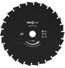 Ніж дисковий до бензокоси FLO, 250 мм, кріпильний Ø= 25,4 мм [15/30]