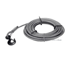 Трос для лебідки з гаком JET : l= 20 м, Ø= 16 мм. max 3 т