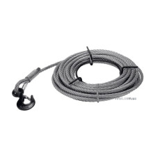 Трос для лебідки з гаком JET : l= 20 м, Ø= 16 мм. max 3 т